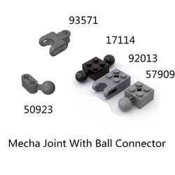 10 Pcs Buildings Blocks Parts 92013 57909 17114 50923 93571 Mecha Joint With Ball Connector High-Tech Kid Gift DIY MOC Set