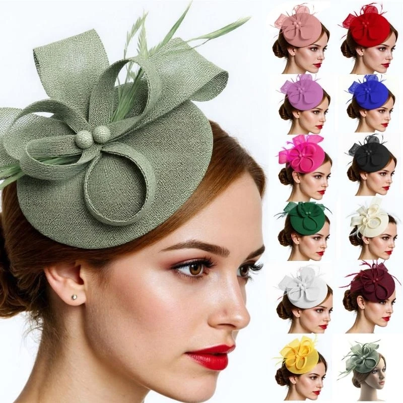 

Q5WE Elegant Vintage Headcience Persinator для гонки и общественных собраний