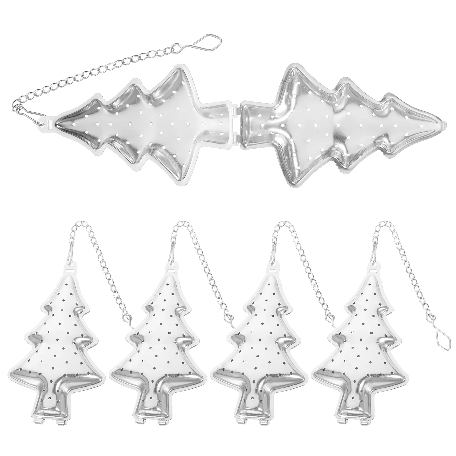 

6 Pcs Tree Tea Leak Steeper Creative Infuser Making Gadget Stainless Steel Strainer Loose Leaf