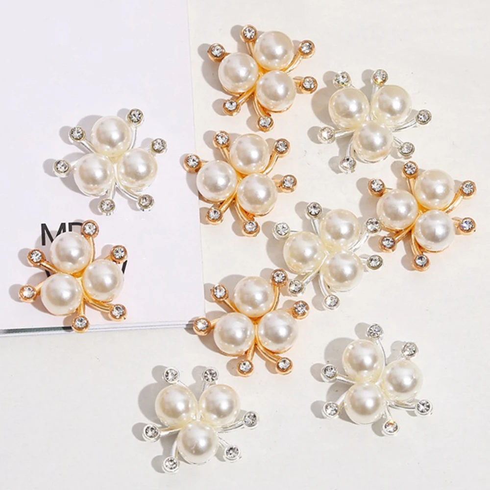 Cabochons en cristal et strass pour la fabrication de bijoux, 10 pièces, nœuds faits à la main, pinces à cheveux, accessoires de décoration, embellissements