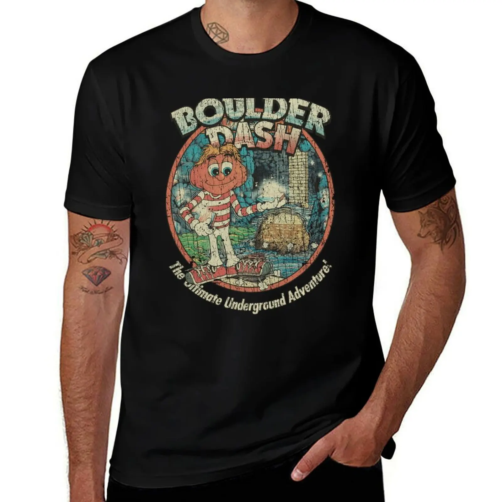 Boulder Dash Ultimate Underground Adventure 1984 T-Shirt Basic Regular Fit Casual T-Shirt