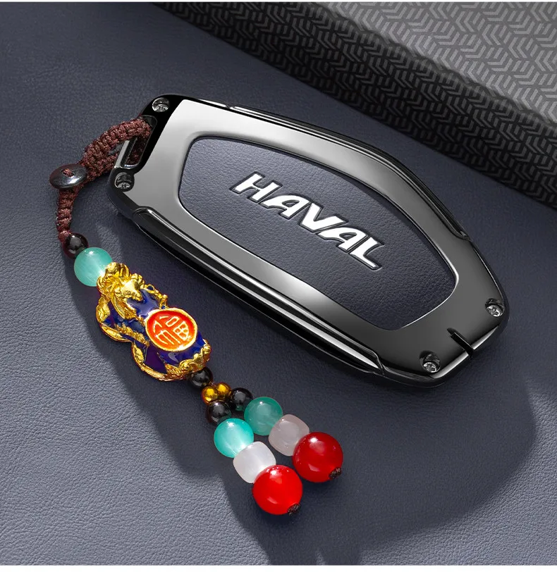 Autoschlüsseletui aus Zinklegierung für HAVAL DARGO Hover H7 2025 2026, Schlüsselanhänger, Fernbedienung, Gehäuse, Ringhalter, Anhänger, Zubehör – Detail 7