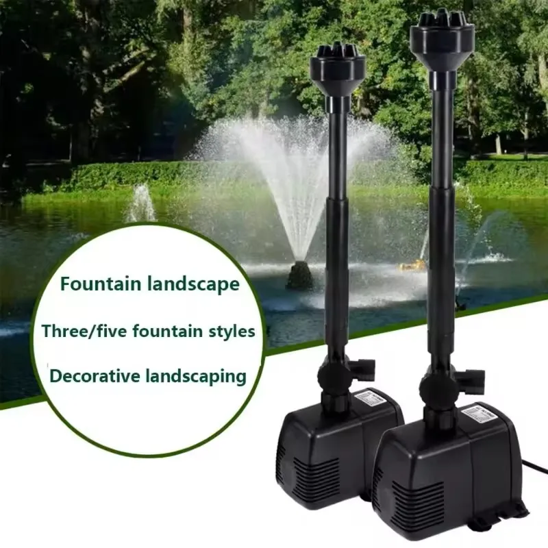 Aquarium supplies garden fish pond fountain pump submersible pump oxygenation cycle mushroom shower fountain Fish Tank Aquarium