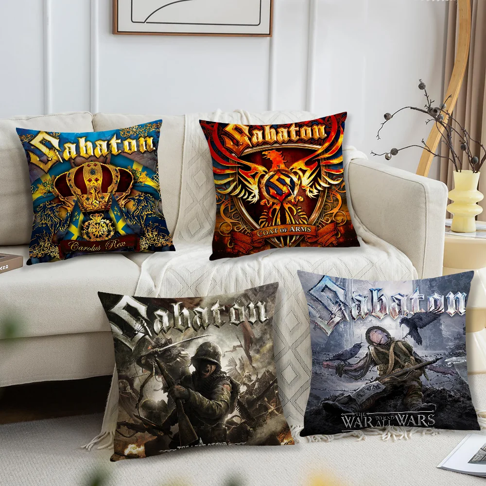 Band S-SabatonS The Last Stand Pillow Case Living Room Sofa Cushion Cover Suitable For Home Bedroom Room Decoration