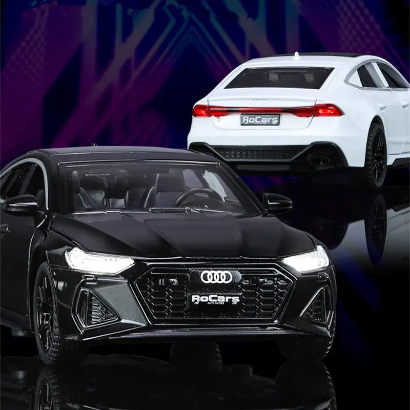 1:32 AUDI RS7 Coupe Alloy Car Model Diecasts Metal Vehicles Car Model High Simulation Sound and Light Collection Toys Gifts