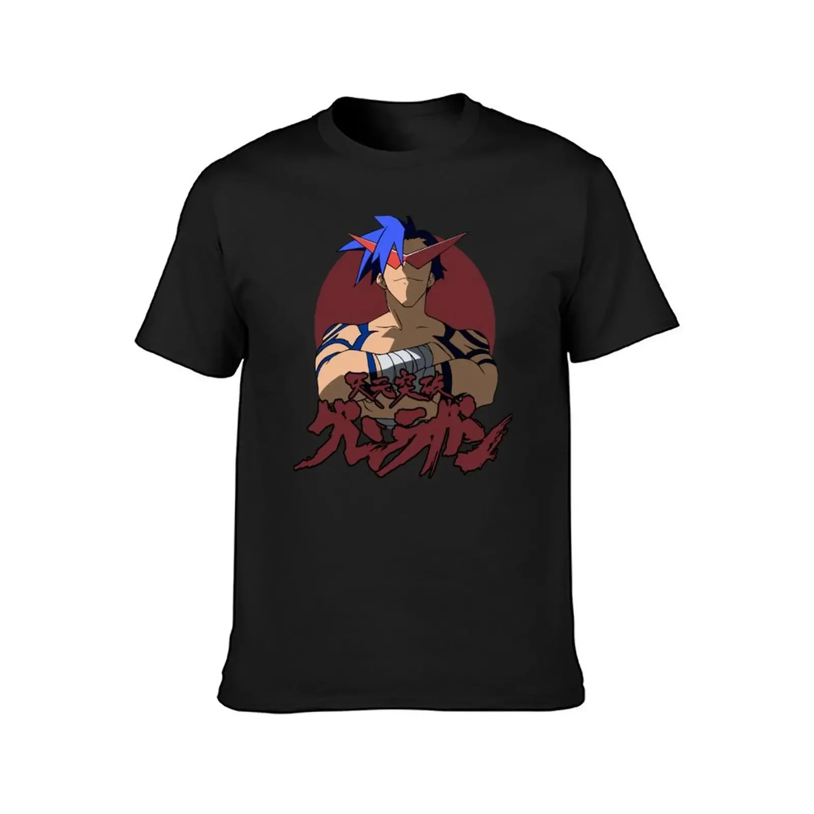 Kamina T-Shirt custom shirt boys animal print anime figures oversized t shirts for men