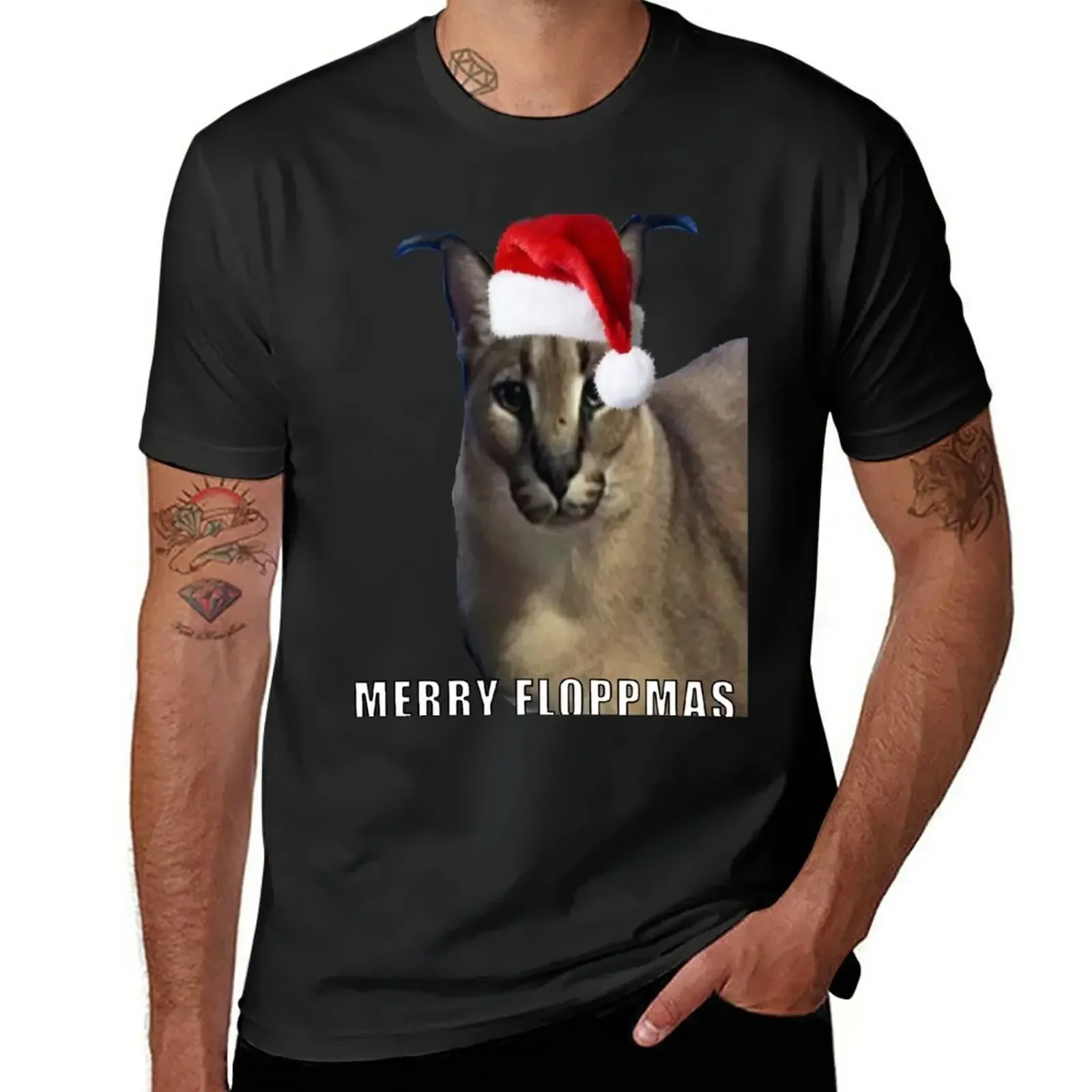 plus sizes quick drying funnys oversized t shirts for men MERRY FLOPPMAS - BIG FLOPPA FESTIVE - CHRISTMAS T-Shirt