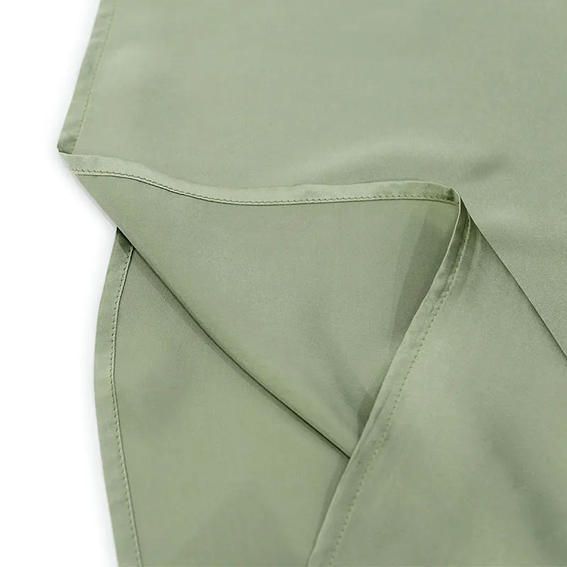 BirdTree-Silk Elegant Vest Dress, Halter Sleeveless Loose Waist, Women Fashion Sexy Commute Solid Dresses, 2025 Autumn D5O894CC