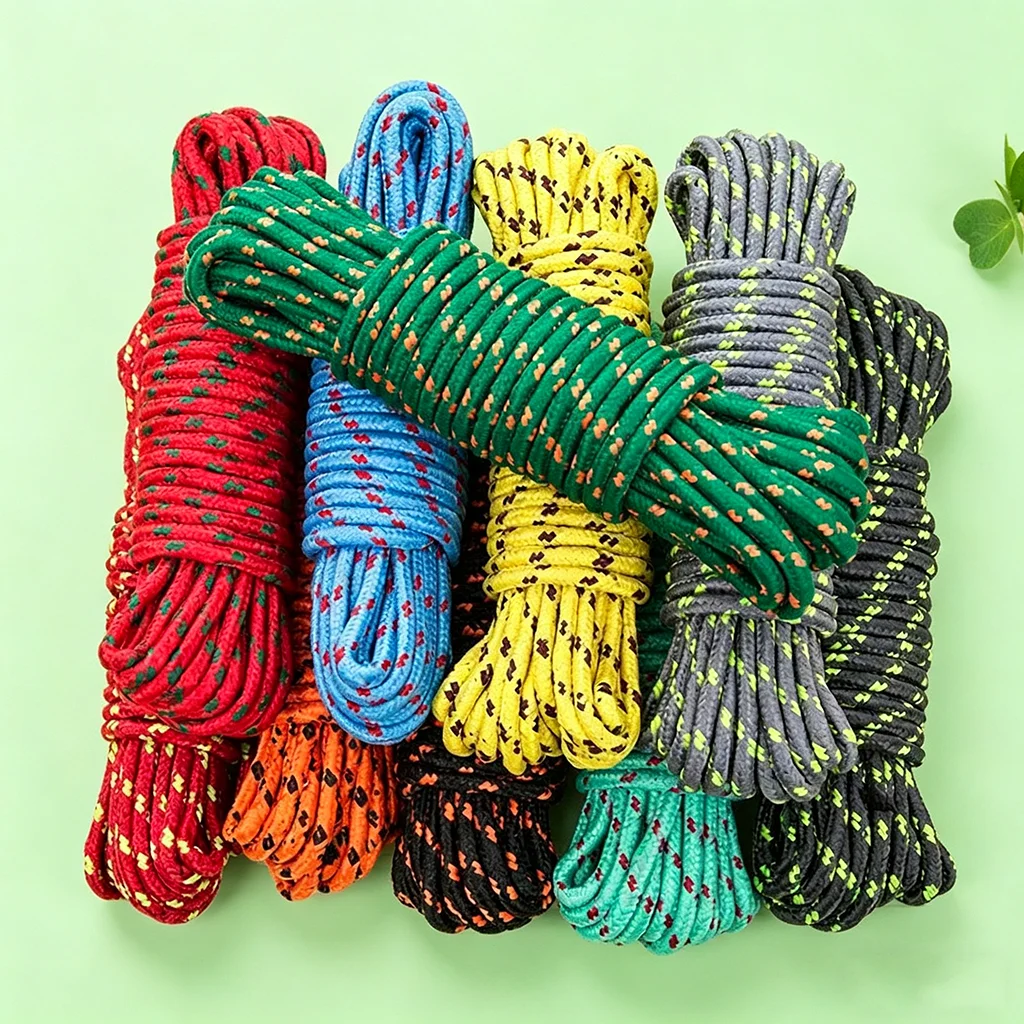 

Meetee 30/90Meters 4mm Paracord Ropes Colorful 7 Core Braided Parachute Cords DIY Crafts Bag Strap Lanyard Tent Accessories