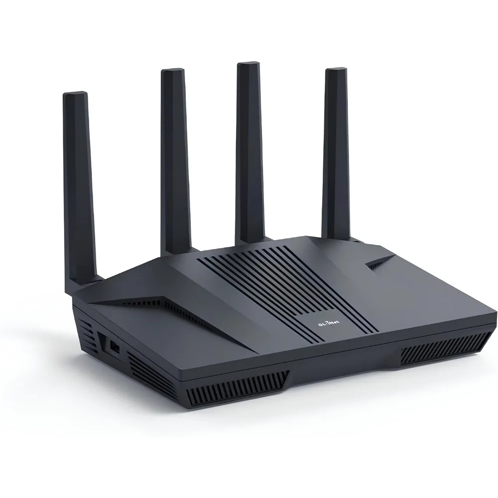High Speed Gaming Router with WiFi 6 Dual 2.5G Ports for Fiber Modem Long Range VPN Wireless Internet for Home and