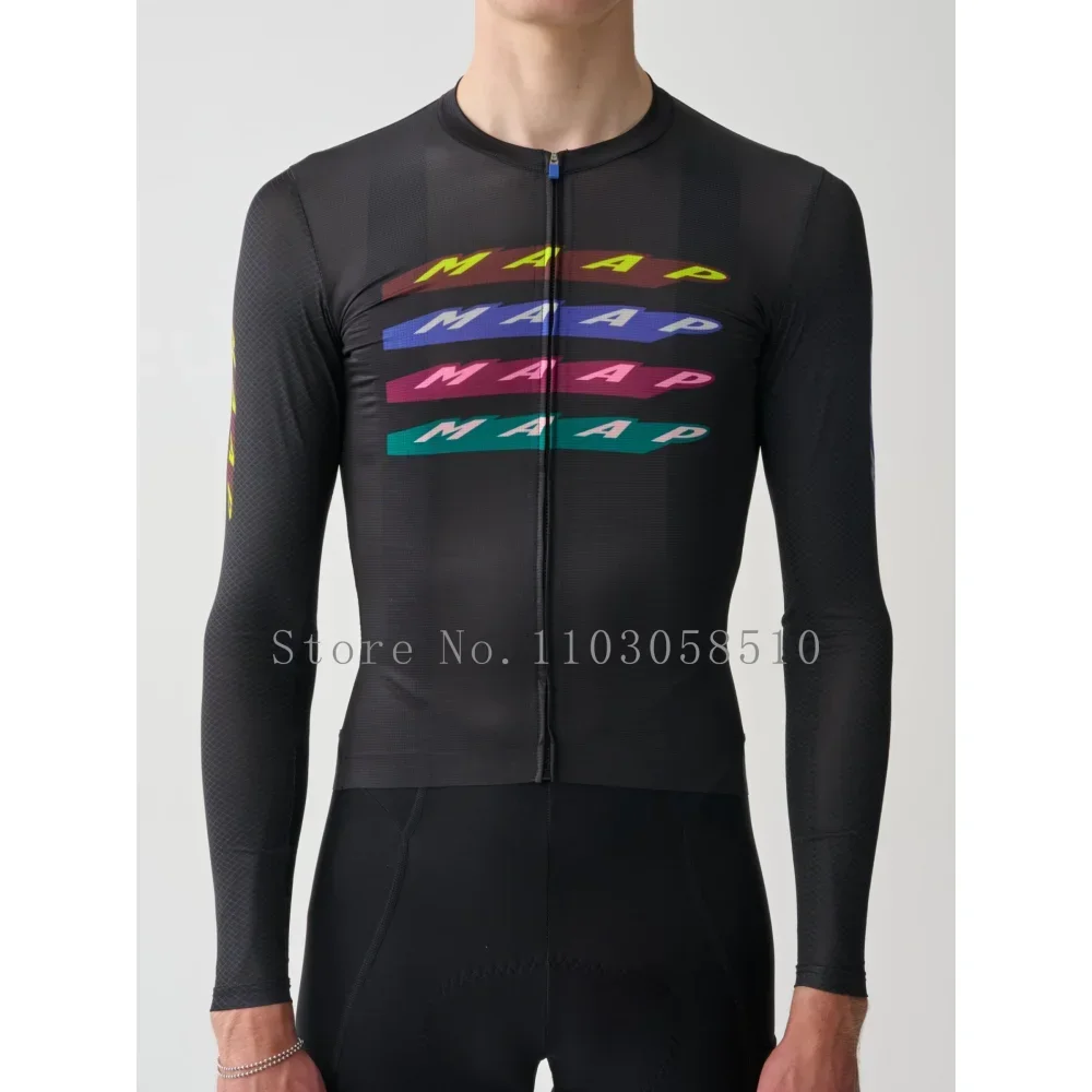 2025 Team High Quality Pro Cycling Jersey Men Woman Breathable Bicycle Clothing Road MTB Bike High-end Simple Long Sleeve Thin