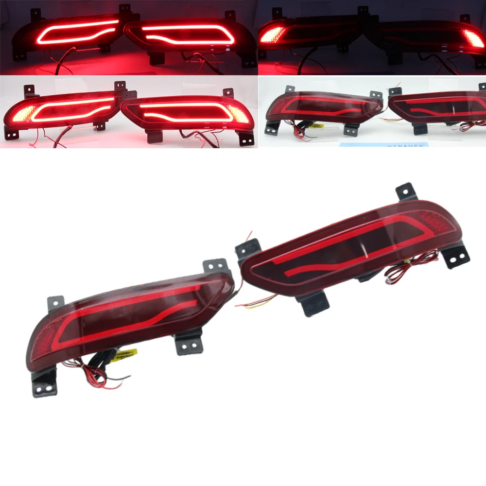 

1 set LED Rear Bumper Reflector Light For Chevrolet Captiva 2014-2019 Brake Warning Dynamic Turn Signal Lamp Car Accessories