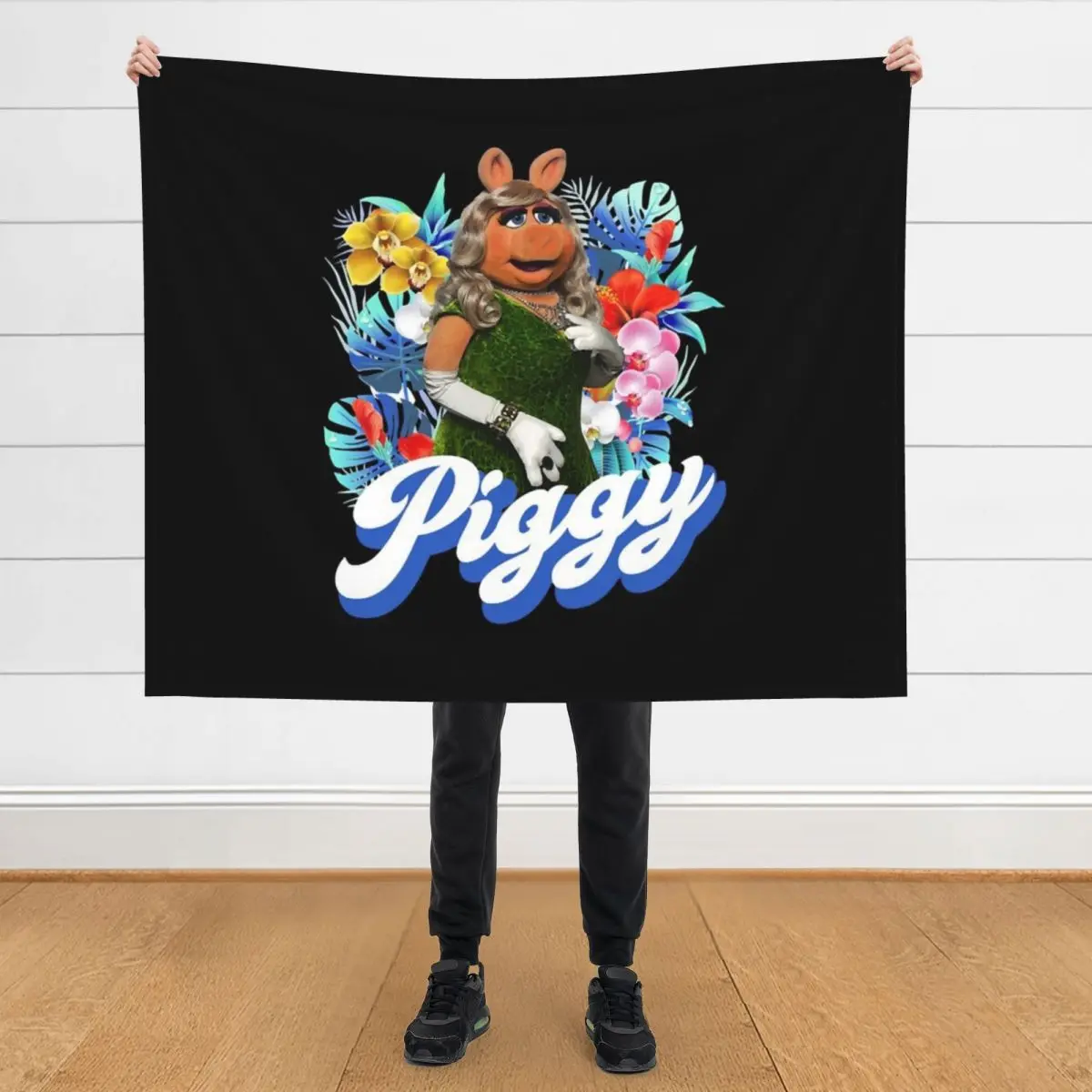 

Miss Piggy Throw Blanket bed plaid Stuffeds funny gift Weighted Blankets