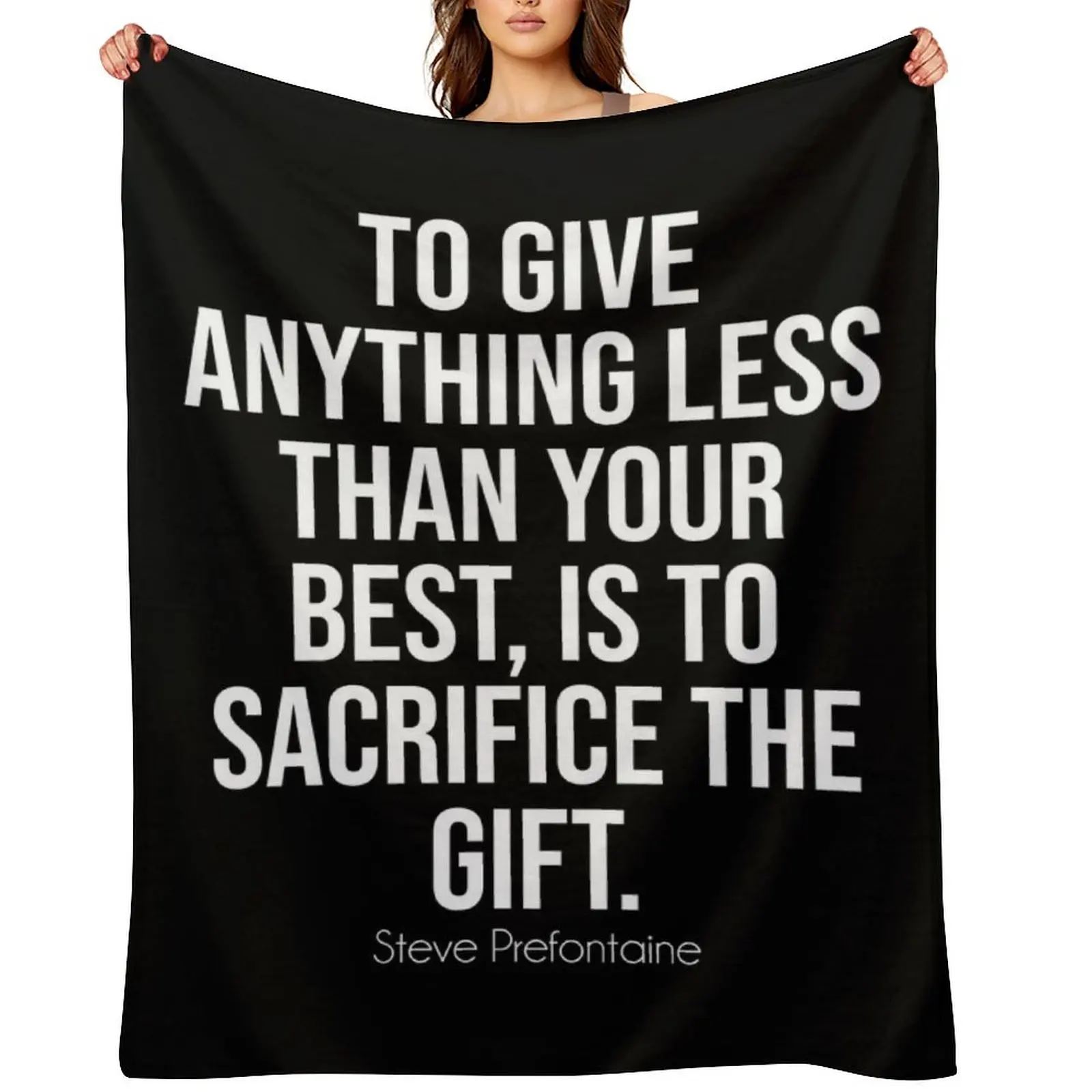 

Steve Prefontaine quote Throw Blanket Bed covers Quilt Sofa Throw sofa bed Blankets