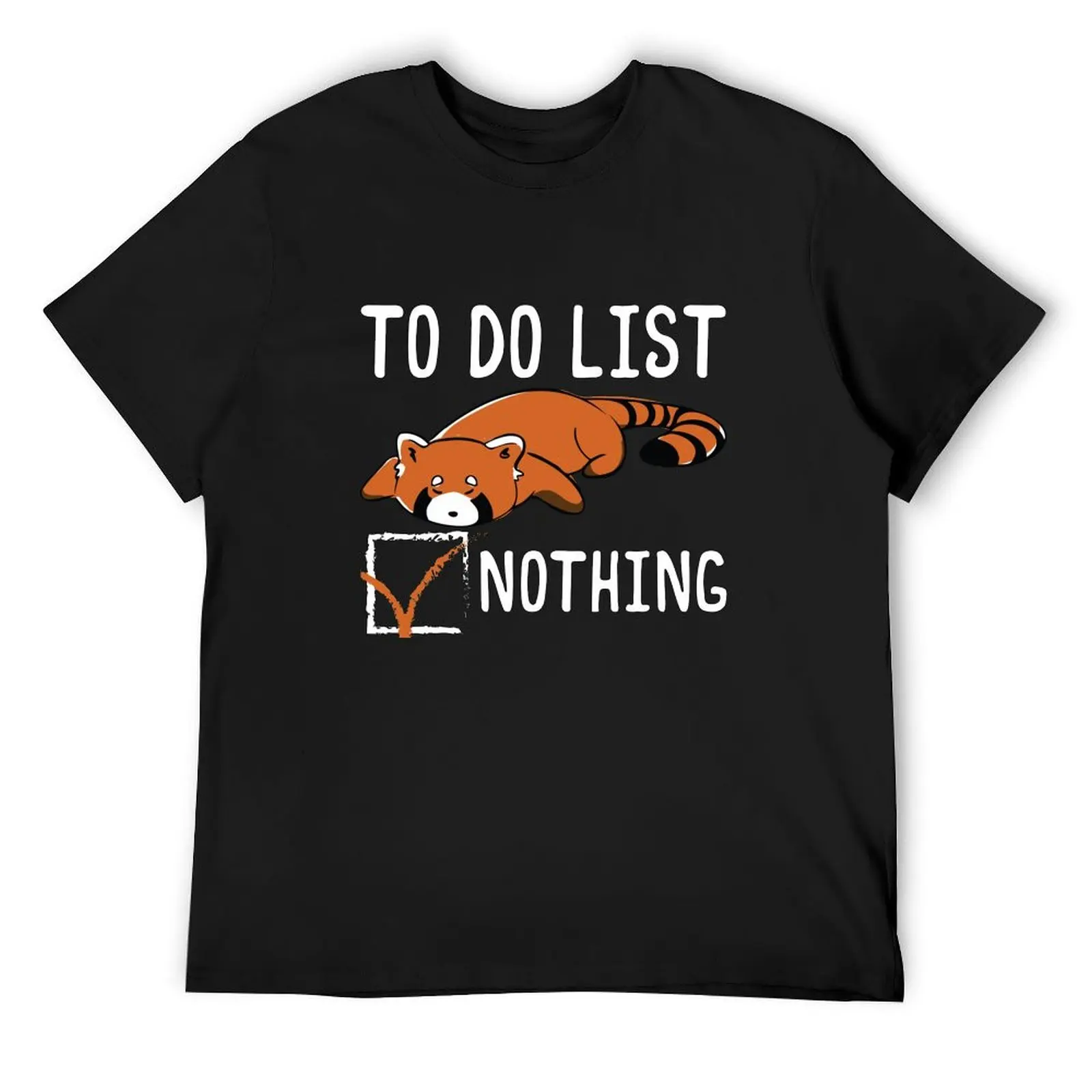 

Red Panda To Do List Nothing Sleeping Lazy Red Panda Gear T-Shirt Blouse man t shirt customizeds mens white t shirts