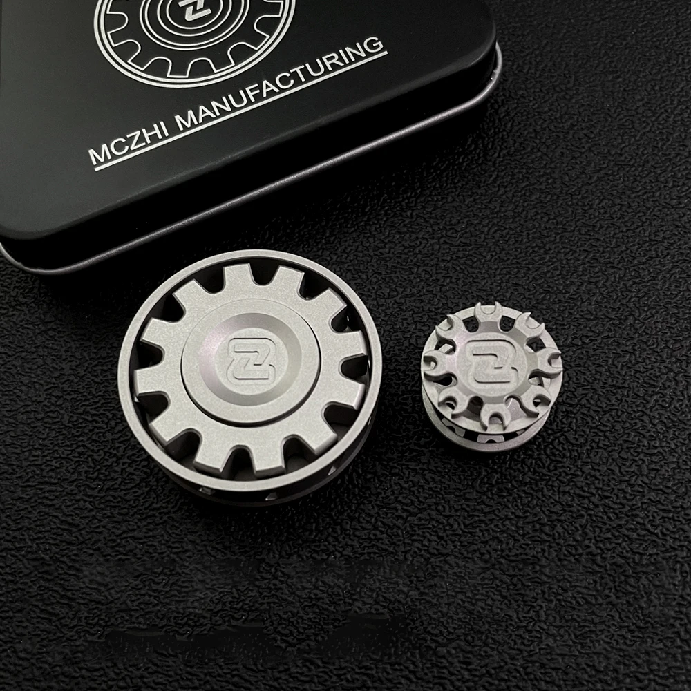 MCZHI EDC Stainless Steel Fidget Spinner Fidget Toys For Adults Gyro Office Desk Accessories Novelty Toy Anxiety Relief Gadgets