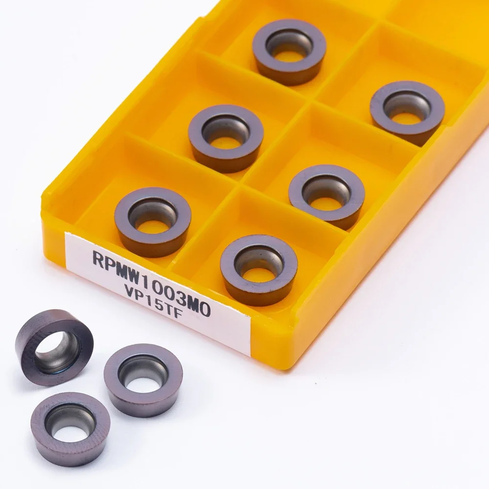 10PCS RPMW1003 MO VP15TF High Quality Circular Internal Metal Turning Tool RPMW 1003 CNC Machine Carbide Turning Insert Tool