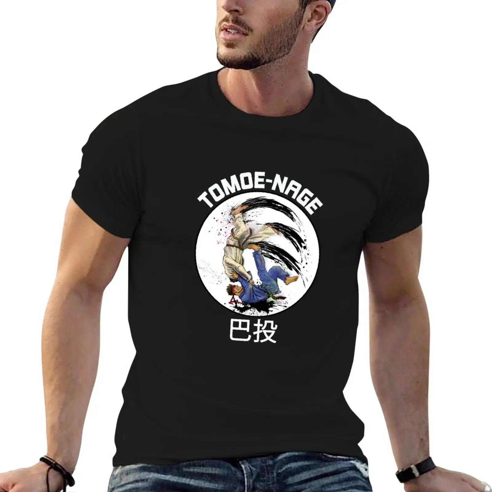 JUDO Tomoe-Nage T-Shirt anime clothes rapper graphic tees summer top Men's t-shirts