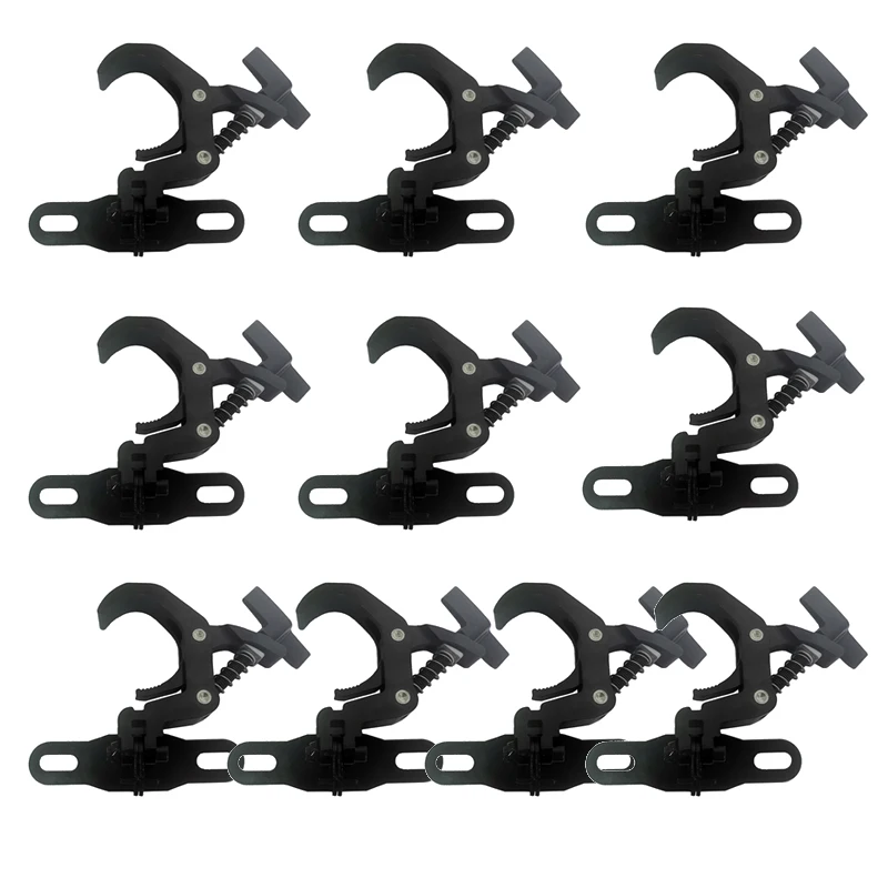 aluminio foldable dj luz gancho para professional moving head stage par luzes folding truss grampo 10 pecas lote 01