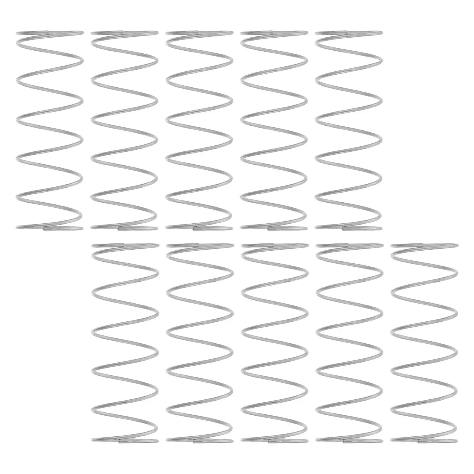 10Pcs Toilet Push Button Spring Stainless Steel Compression Coil Replacement Parts for Toilet Tank Flush Button Repairs