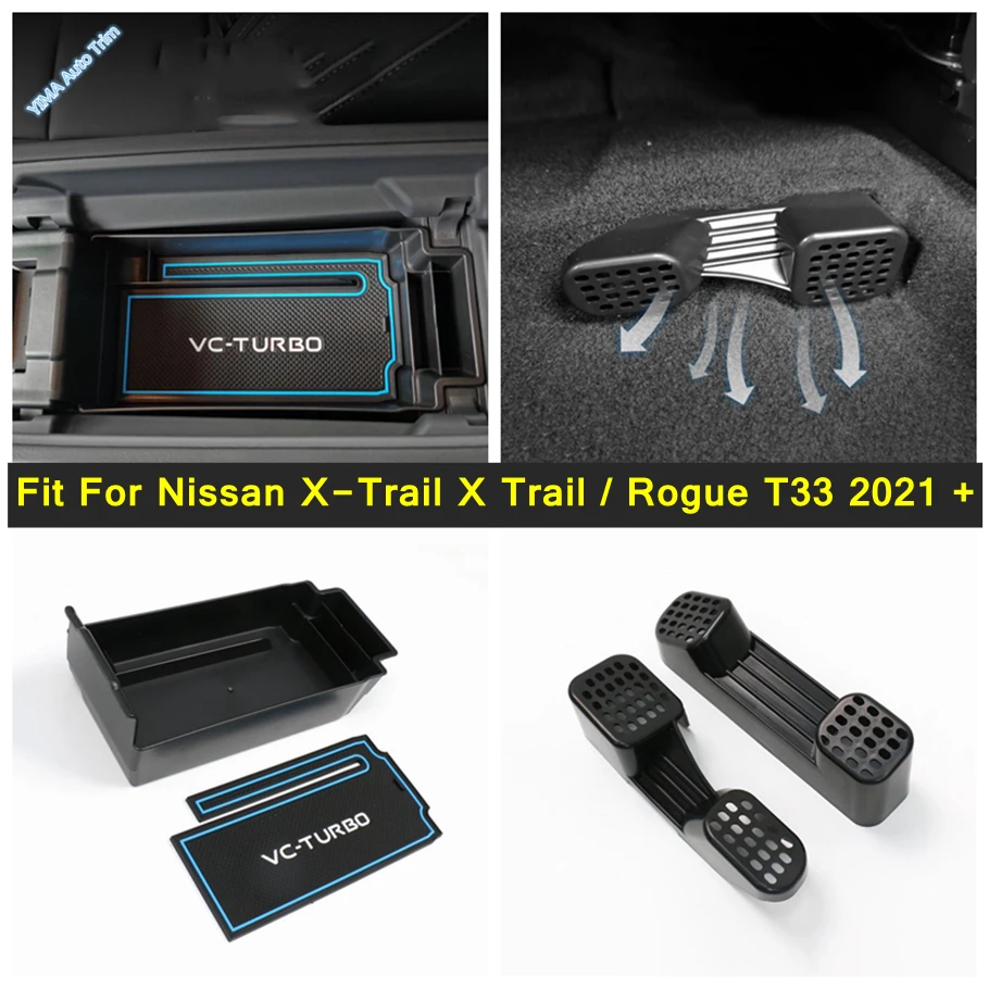 

Car Central Armrest Storage Box Tray Container / Seat Under Air Outlet Trim For Nissan X-Trail X Trail / Rogue T33 2021 - 2024