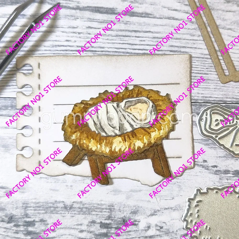 Small Birdhouses Sewn Pig 2024 New Metal Cutting Dies Scrapbook Embossed Paper Card Album Craft Template DIY Handmade