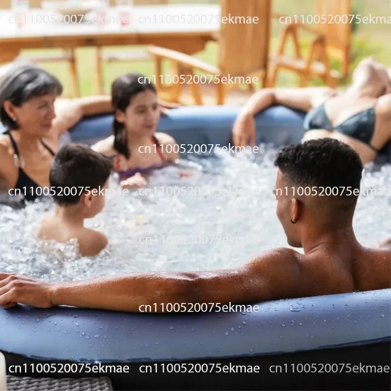 Outdoor Inflatable Hot Spring Bath Bath Pool Household Thermostatic Bath Jacuzzi 158cm Suitable for 4 People