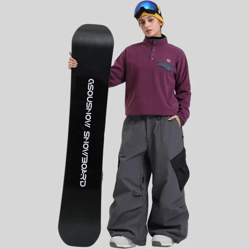 2025 Pantaloni da neve larghi invernali da uomo Pantaloni da snowboard taglie forti Pantaloni sportivi da sci all'aperto super larghi Isolamento impermeabile