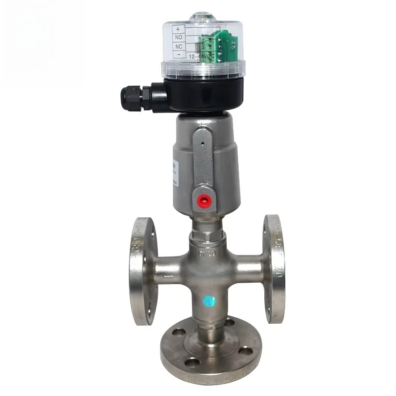 Valves YF3 YS3 YK3 Stainless Steel 3/2 Way SS304 SS316 SS316L Pneumatic Angle Seated Valve