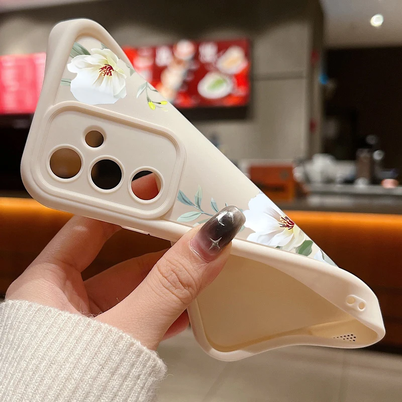 Flowers Case For Samsung Galaxy S25 S23 S24 S22 Ultra S21 Plus S20 FE A56 A55 A54 A53 A52 A35 A36 A34 A14 A15 A16 5G Soft Cover