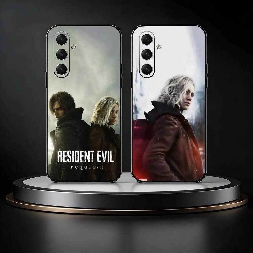 

Game R-Resident Evil R-Requiem Phone Case For Samsung Galaxy A73,21,22,32,71,53,52,51,80,5G Soft Black Cover