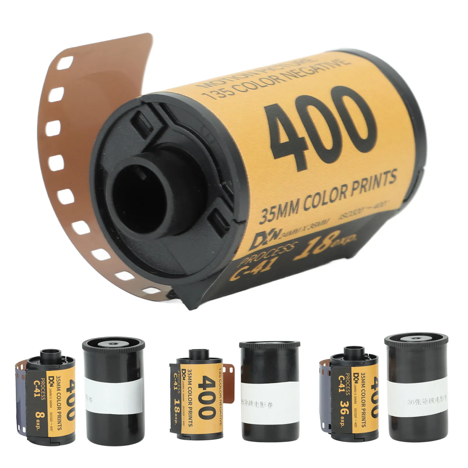 Camera Color Film ISO 320‑400 35mm Fine Grain Wide Exposure Latitude HD Camera Color Negative Film for 135 Camera Color Film