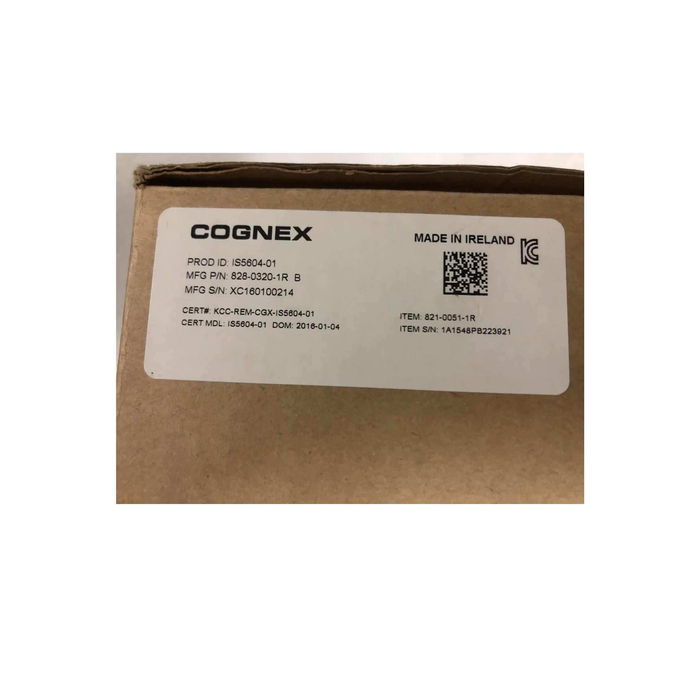 COGNEX IS5604-01