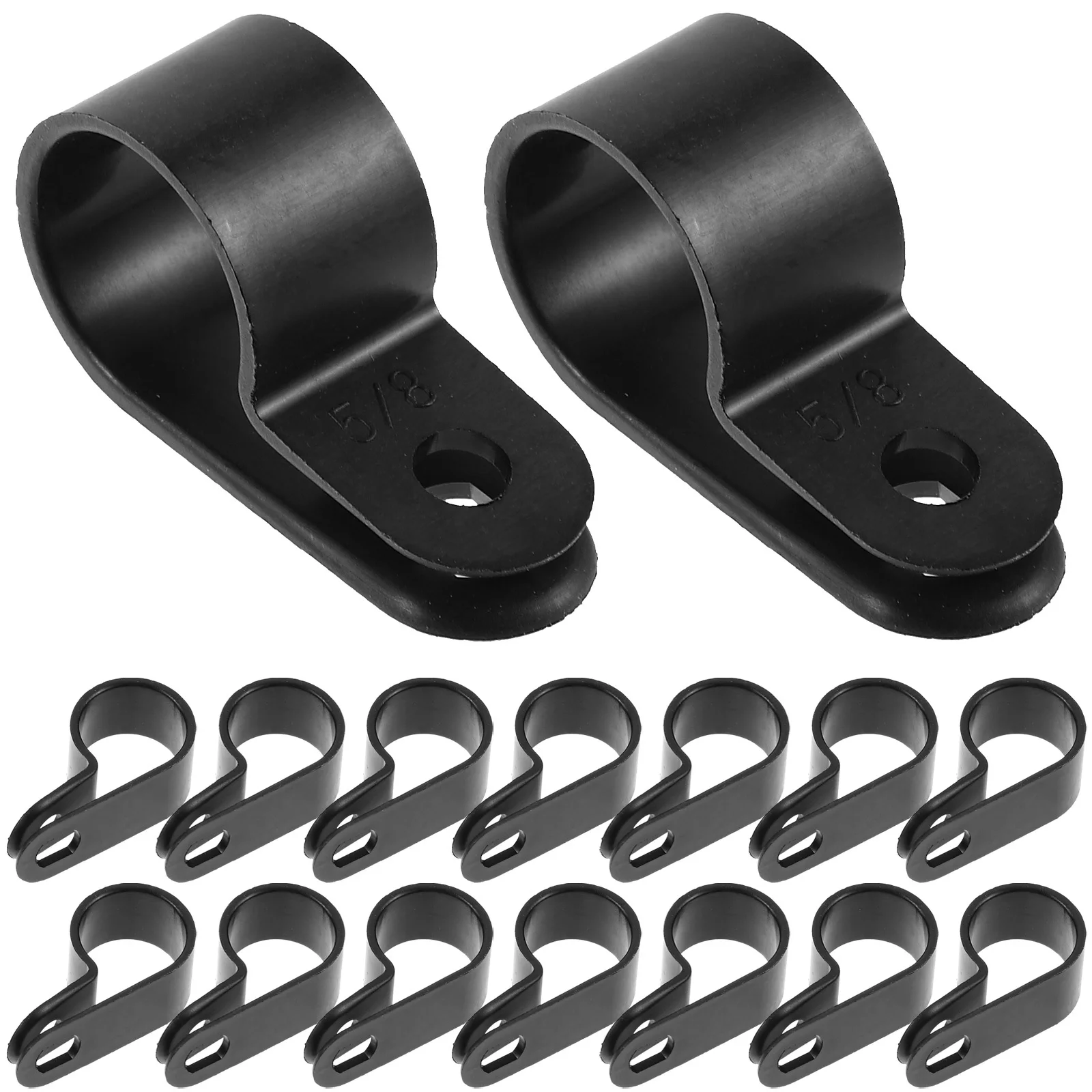 

50Pcs Sturdy Rope Light Clips Cable Wire Holder Durable PVC Clamp for Home Office Management Rope Light Clips Wire Holder