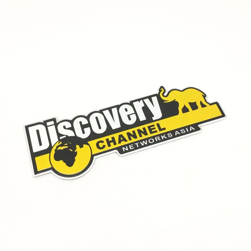 Car Styling 3D Aluminum Discovery Channel Networks Asia Emblem Badge Truck Car Body Side Accessories Car Sticker Decals