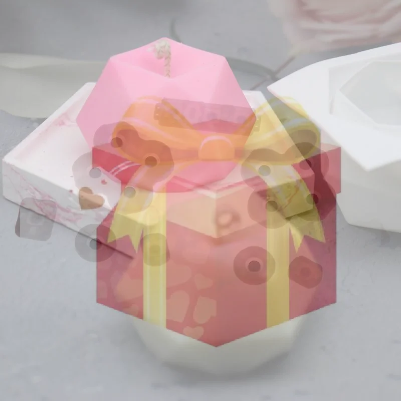 【HG】8 Cavity Diamond Polygonal Silicone Cake Mold French Dessert Mousse Pastry Tray Candle Mould Muffin Sweety Baking Tools