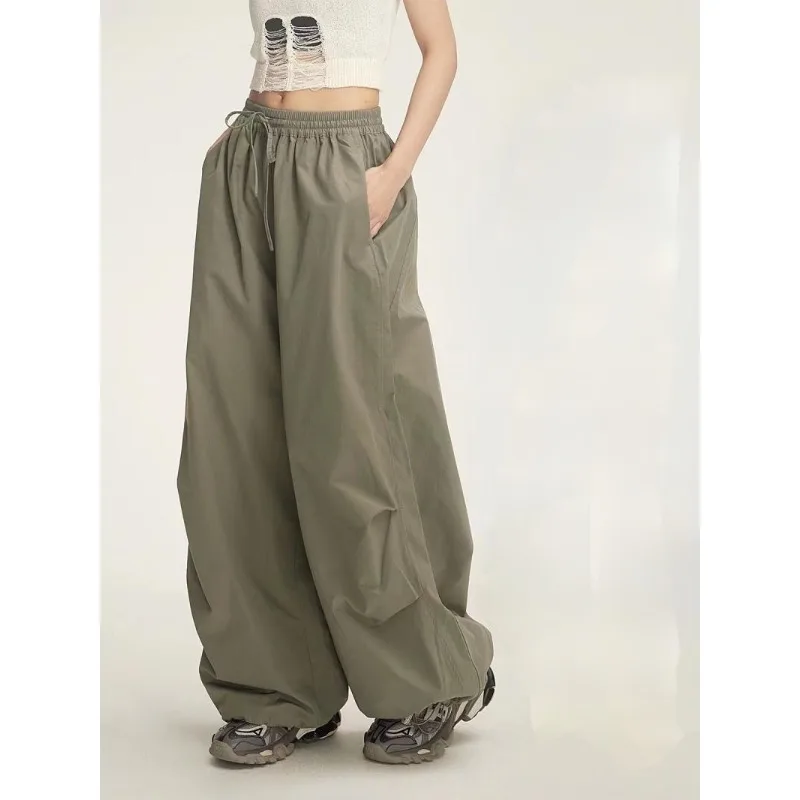 

Deeptown Harajuku Vintage Streetwear Cargo Pants Women Casual Baggy Sports Trousers Spring Japanese 2000s Style Y2k Wide Leg