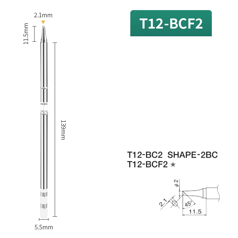 T12 시리즈 납땜 팁, 납땜 비트, 용접 도구 교체, 1 개