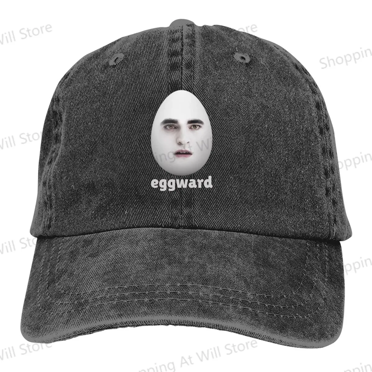 Eggward Peaked Hat  Edward Cullen Washed Men's Baseball Cap for Men Women