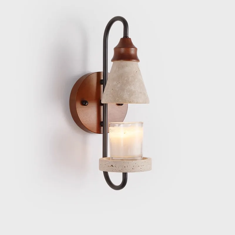 

Wabi Sabi Cave Stone Wall Lamps Molten Aromatherapy LED Wall Sconces Living Room Bedroom Dressing Table Embellish Art Luminaires