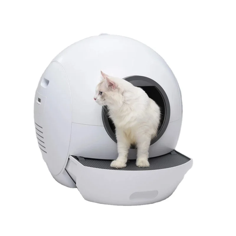 Royaumann Wifi Automatic Smart Cat  Box Large Cat Toilet Drawer Type Anti Splash Self Cleaning  Box Pet Products