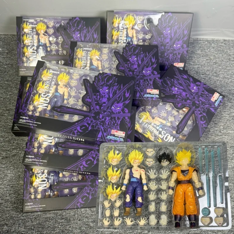 In Stock Dragon Ball Demoniacal Fit Goku Action Figure Father Son Sinheritance Anime Ultimate Atrocious Evil Hero Zamasu Shf Toy