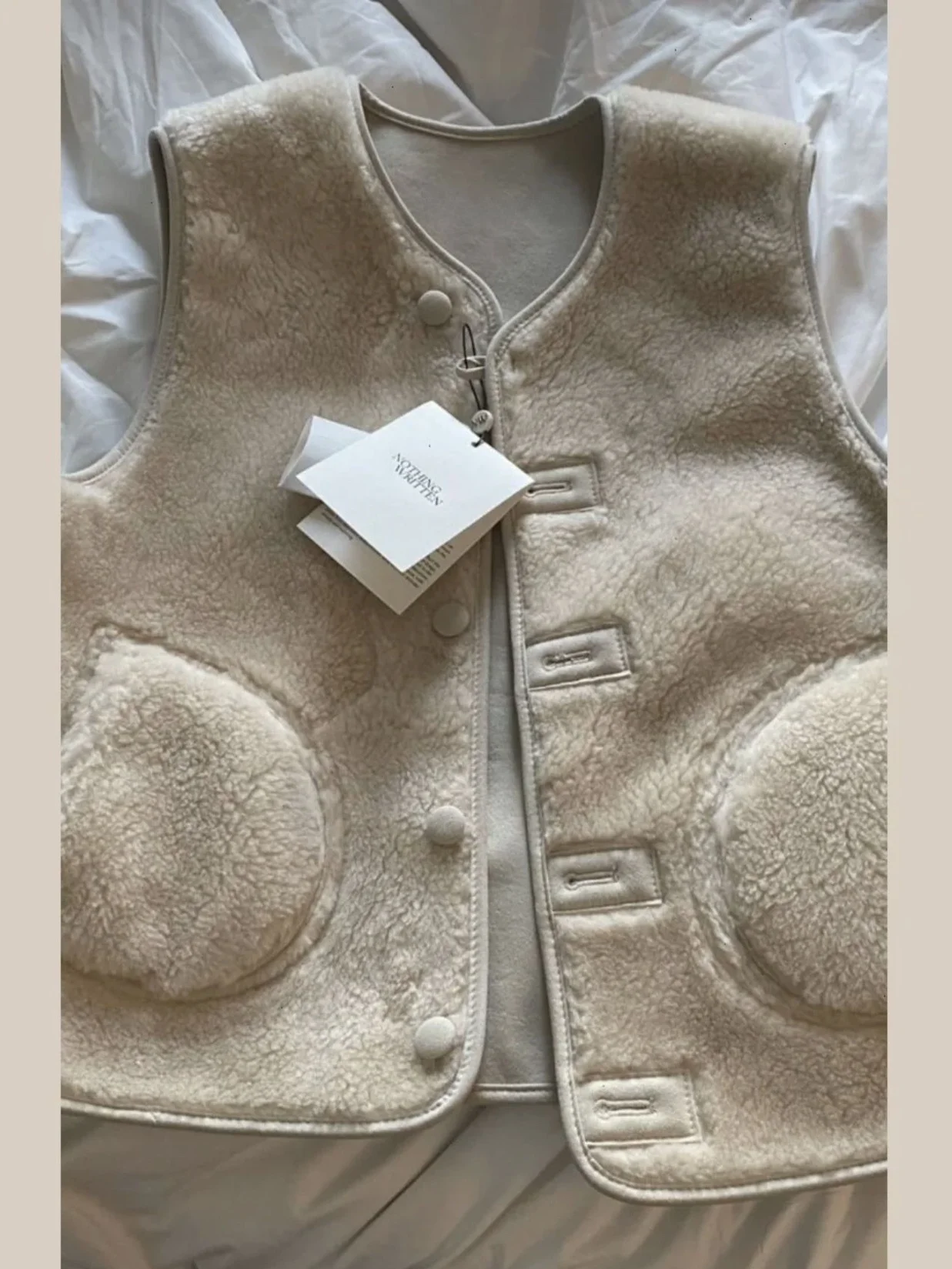 

Preon Double-Sided Wear Faux Leather Fur Inteated Vest Korean Sle Simple Design Women's Jaet Outerwear in Autumn Winter