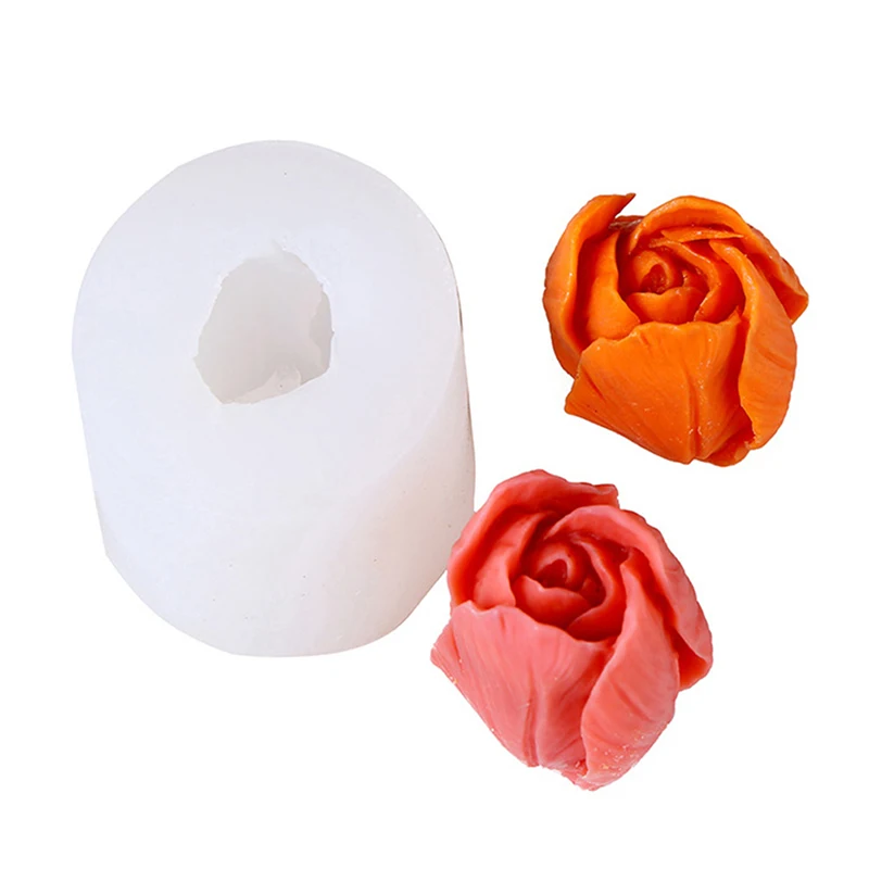 High Quality Tulip Bud Mold Silicone 3d Candle Soap Mold Diy Flower Candle Epoxy Mold Aromatherapy Wax Soap Mold