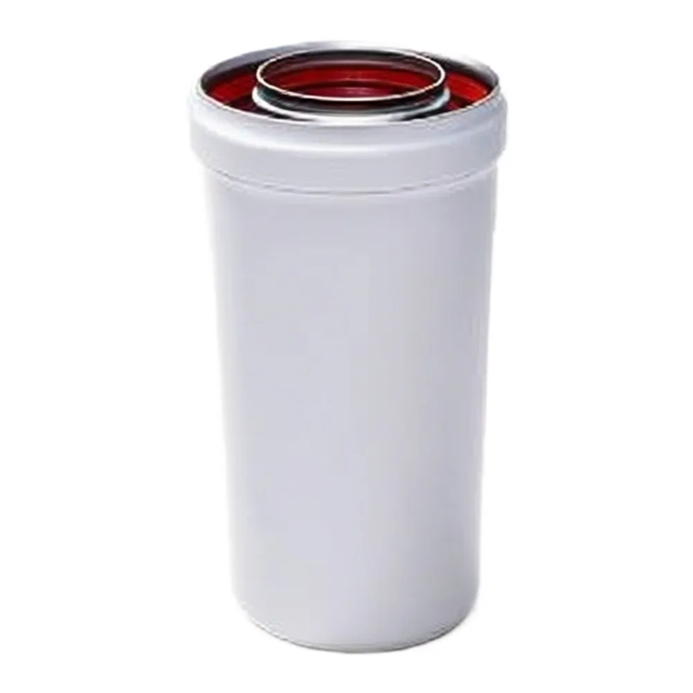 Detachable Aluminum Alloy Stove Chimney Flue Extension For Outdoor Heating - Secure Fit & Heat Resistant White Pipe