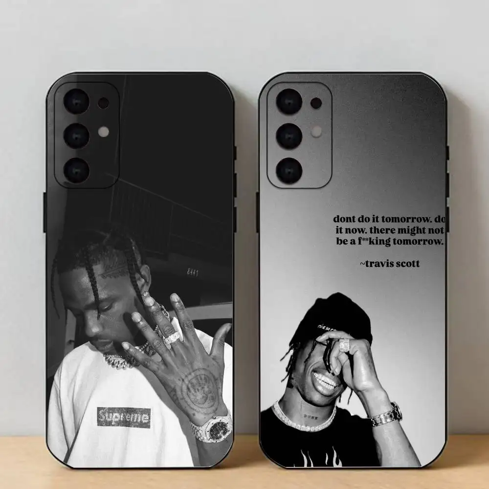 T-Travis S-ScottS Singer   Phone Case For Samsung S25,24,23,22,30,21,10,9,Ultra,Plus,Lite Soft Black Case
