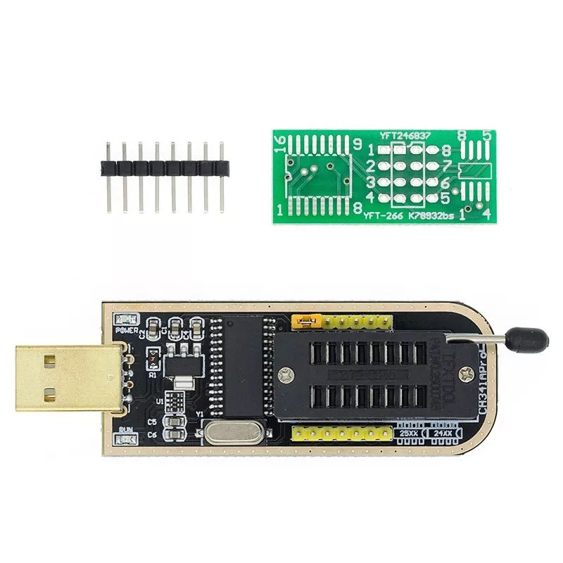 CH341B 24 25 Seria EEPROM Flash BIOS USB SOP8 Programator Moduł Programator Adapter Gniazdo Konwerter Moduł Test Klip DIY KIT