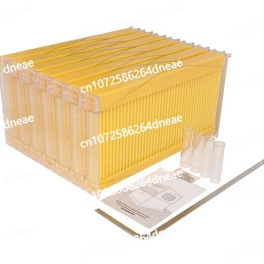 

7PCS self-flowing honey hive foundation plastic bee spleen self-flowing honey bee hive honey extraction