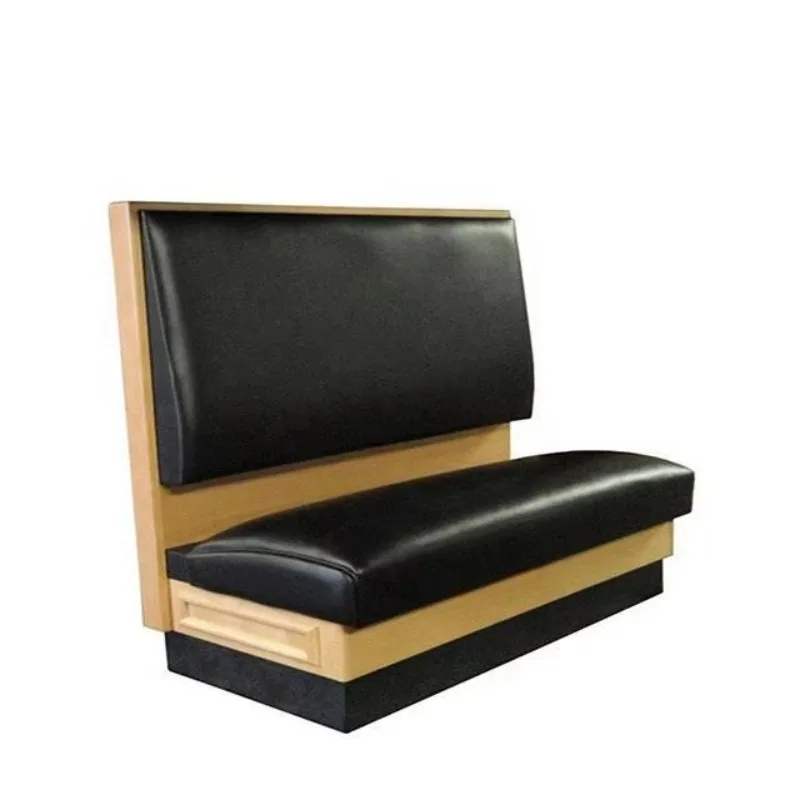 Modern Restaurant Tables and Chairs Booth Sofa Sets Furniture Coffee Cafe Shop Fast Food Bar Wood Booth Seat