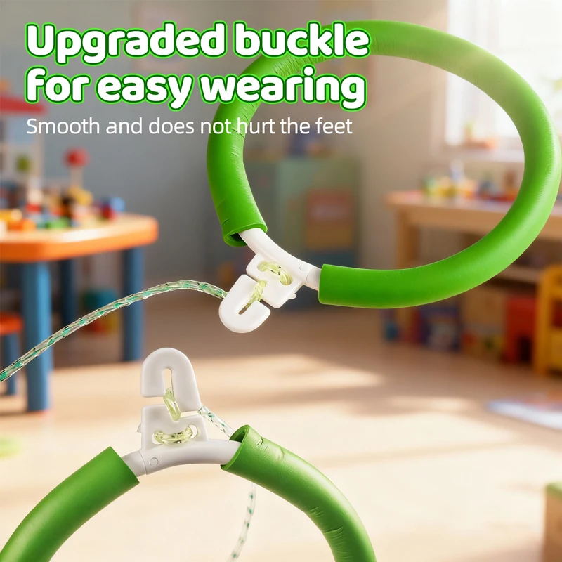 تخطي الكرة للأطفال البالغين في الهواء الطلق ألعاب رياض الأطفال واحدة القدم هوب الكرة التنسيق التدريب مرونة نطاط الألعاب التفاعلية #6